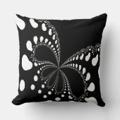 様式化されたバタフライイメージ クッション (正面)