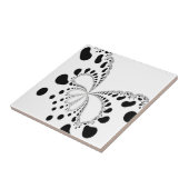 様式化されたバタフライイメージ タイル (側面)