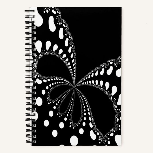 様式化されたバタフライイメージ ノートブック (正面)