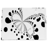 様式化されたバタフライイメージ ラージペーパーバッグ (正面)