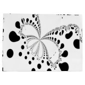 様式化されたバタフライイメージ ラージペーパーバッグ (裏面)