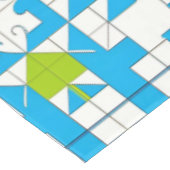 様式化されたパズルピースのパターン テーブルクロス (アングル)