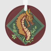 様式化されたブラウン・ドラゴン オーナメント (裏面)