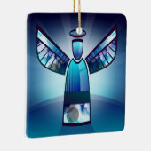 様式化されたブルーエンジェル セラミックオーナメント (右)
