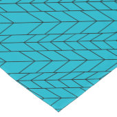 様式化されたヘリンボーン抽象芸術幾何学的パターン ショートテーブルランナー (コーナー)