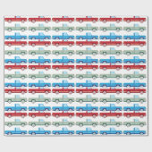 様式化されたベクトル古い小型トラックのベクトル ラッピングペーパー (フラット)