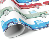 様式化されたベクトル古い小型トラックのベクトル ラッピングペーパー (ロールコーナー)