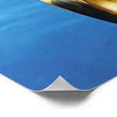 様式化されたホークスビルウミガメ ポスター (角)