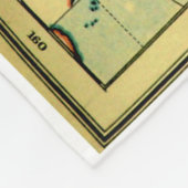 様式化された世界(1899年)のヴィンテージの地図- フリースブランケット (角)