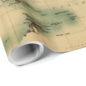 様式化された世界(1911年)のヴィンテージの地図- ラッピングペーパー (ロールコーナー)