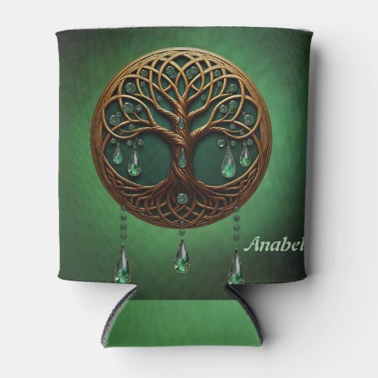 様式化された人生の木 缶クーラー (正面)