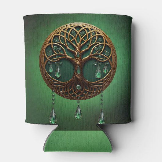 様式化された人生の木 缶クーラー (裏面)