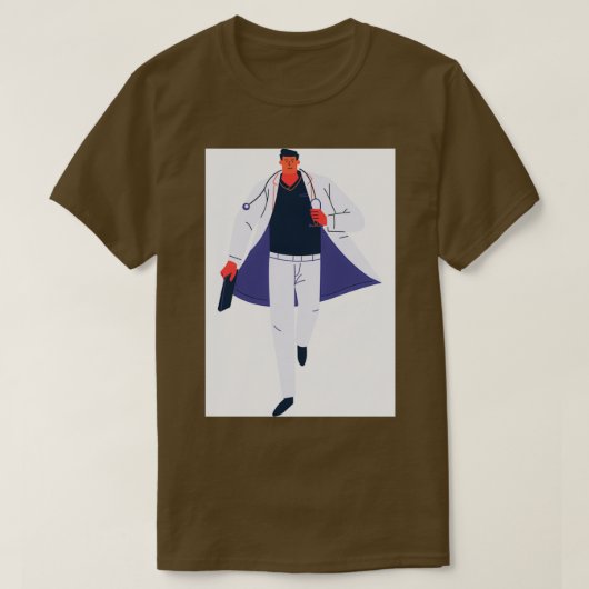 様式化された医師 Tシャツ (デザイン正面)