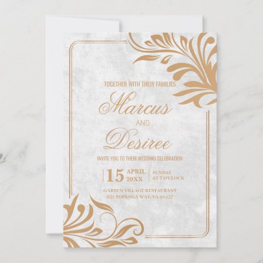 様式化された古典的要素 招待状 (正面)