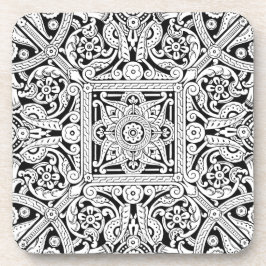 様式化された天井板のデザイン1870年 コースター