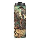 様式化された女性のカーボーイデザートライド タンブラー (正面)