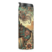 様式化された女性のカーボーイデザートライド タンブラー (回転右)