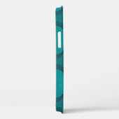 様式化された孔雀の羽ブルータイル Case-Mate iPhoneケース (裏面 / 右)