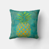 様式化された抽象的なパイナップル クッション (裏面)