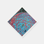 様式化された抽象芸術ア絵画ートの紙のナプキン スタンダードカクテルナプキン (角)