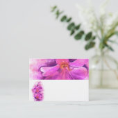 様式化された放射オーキッド名の座席表 プレイスカード (スタンド正面)