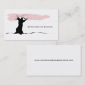 様式化された木は名刺活気付きます 名刺 (正面/裏面)