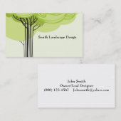 様式化された木 名刺 (正面/裏面)