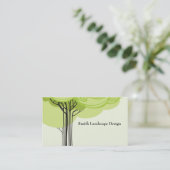 様式化された木 名刺 (スタンド正面)
