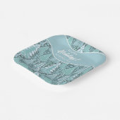 様式化された沿岸クリスマスツリーパターン#6 ID1009 ペーパープレート (傾斜あり)