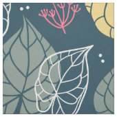 様式化された熱帯葉のパターン ファブリック (見本)