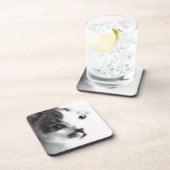 様式化された猫の顔のクローズアップのコースターは(6)を置きました コースター (右側)