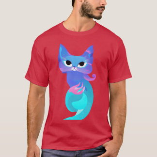 様式化された猫友人 Tシャツ