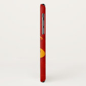 様式化された真鍮トランペットレッドネームiphoneケース Case-Mate iPhoneケース (裏面/左)