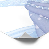 様式化された神経線維 ポスター (角)