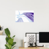 様式化された神経線維 ポスター (ホームオフィス)