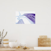 様式化された神経線維 ポスター (キッチン)