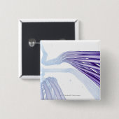 様式化された神経線維 缶バッジ (正面&裏面)