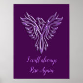 様式化された紫のフェニックス、私はいつも再び上昇 ポスター (正面)