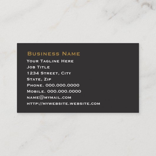 様式化された自動詳細自動EU 名刺 (裏面)