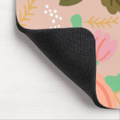 様式化された花の模様のマウスパッド マウスパッド (コーナー)