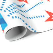 様式化された花火のフリーダムパターン ラッピングペーパー (ロールコーナー)