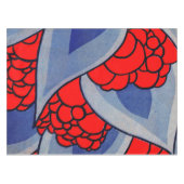 様式化された花葉とプリント テーブルクロス (正面(横))