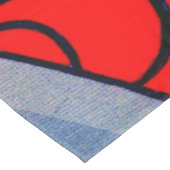 様式化された花葉とプリント テーブルクロス (アングル)