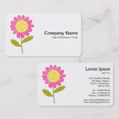 様式化された花 名刺 (正面/裏面)