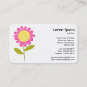 様式化された花 名刺 (裏面)