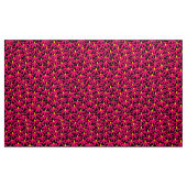 様式化された花 – 深紅、琥珀、黒 ファブリック (ヤード)