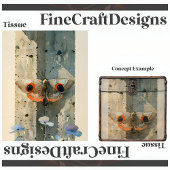 様式化された蛾の花モダン切り離し右148 薄葉紙