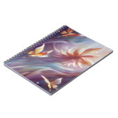 様式化された蝶と花 ノートブック (左側)