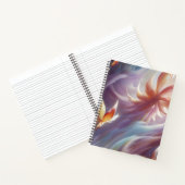 様式化された蝶と花 ノートブック (内部)