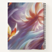 様式化された蝶と花 ノートブック (裏面)